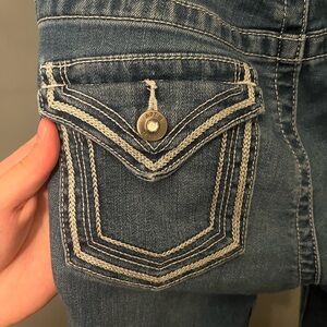 y2k women’s low-waisted bootcut jeans- cute pockets